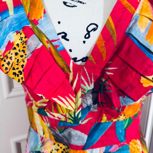 FARM Rio Colorful Tropical Midi Dress - Picture 5 of 15